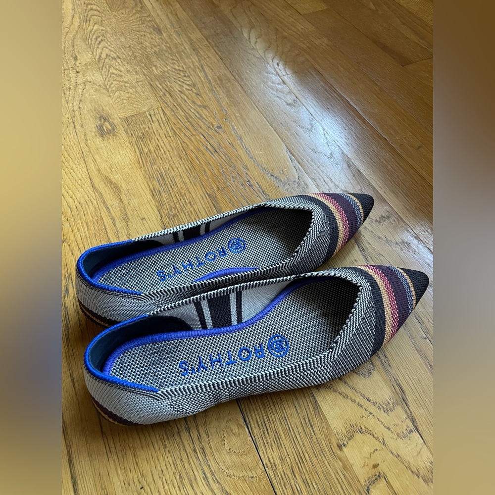 Rothy’s The Point Inverse Stripe Flats 6.5 - image 2